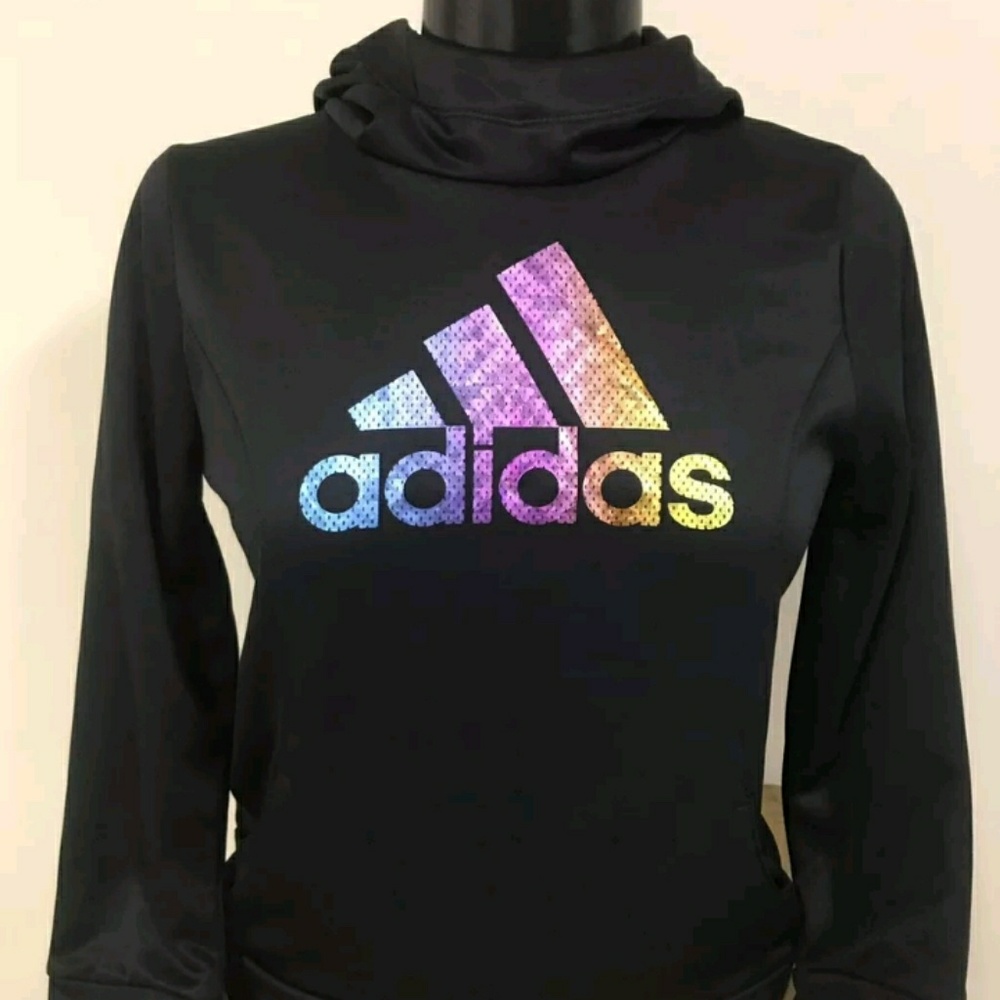 BNWT Girls Adidas Hoodie w/ thumbholes